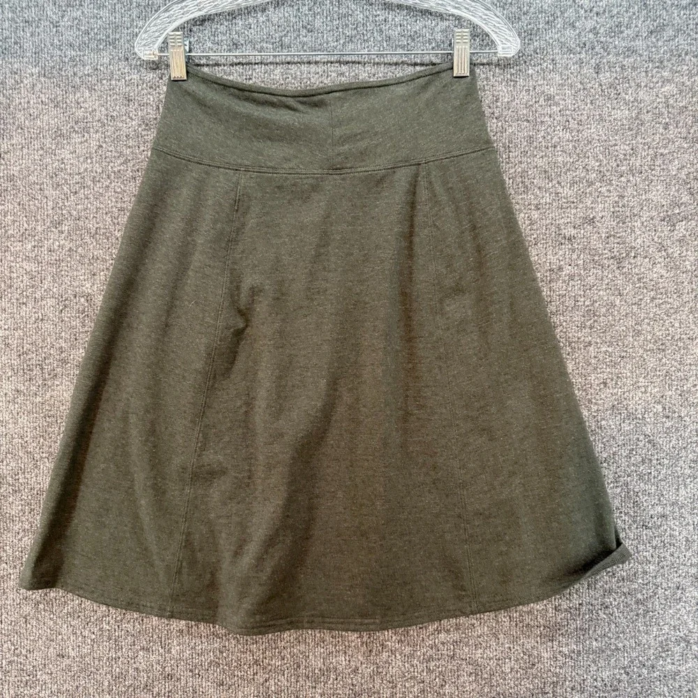 Life is Good Skirt Womens XS Gray A-Line Embroidered Flowers Casual Performance - Picture 5 of 9